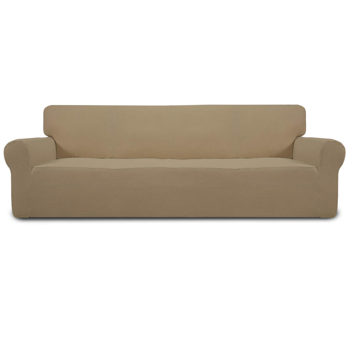 Easy-Going Stretch Loveseat Couch Covers Washable Cream