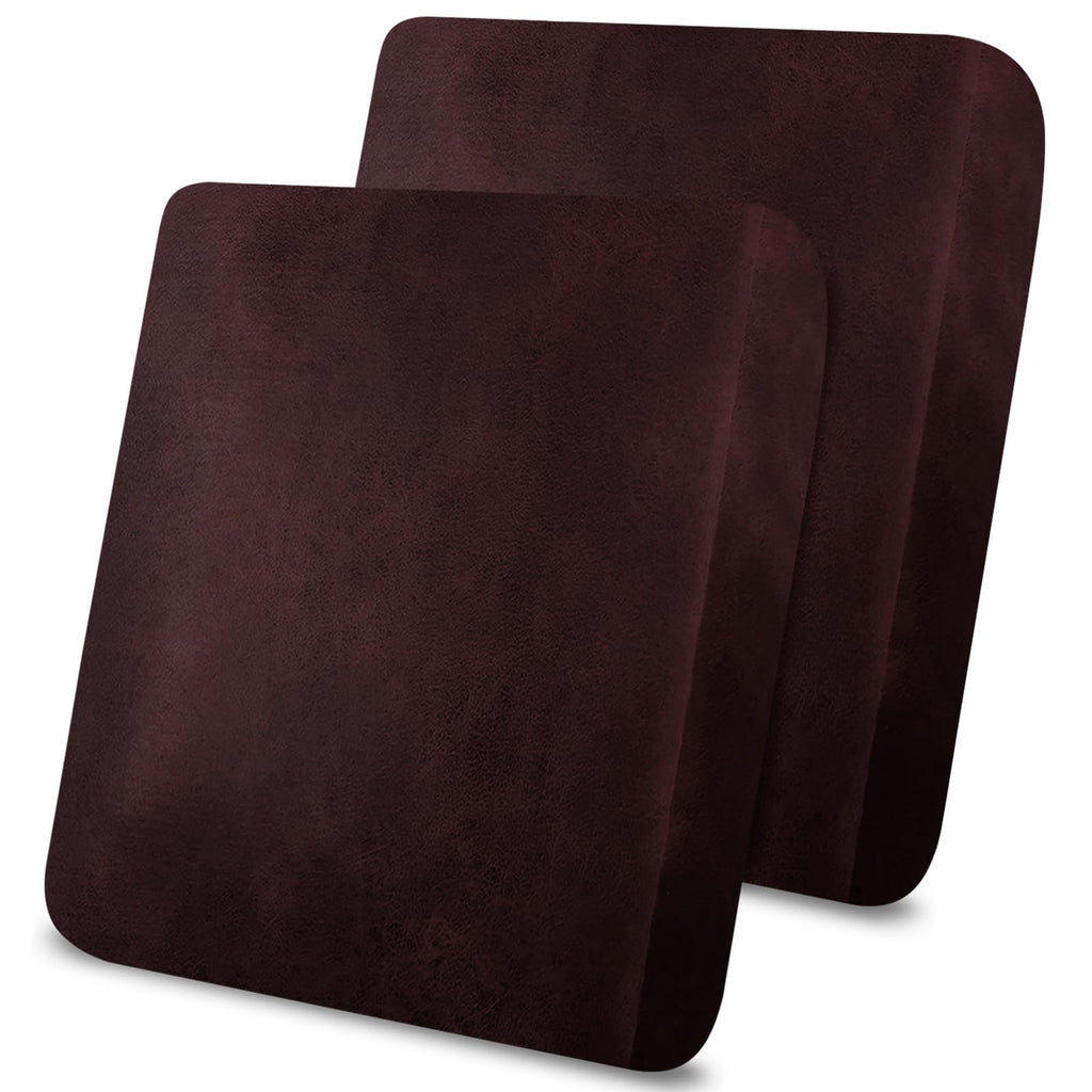 molasofa Leather Look Couch Cushion Covers, Stretch Sofa Cushion Covers for Sectional Armchair Loveseat Protector,Replacement Seat Cushion Slipcovers, Machine Washable (2 Cushion Loveseat, Red)
