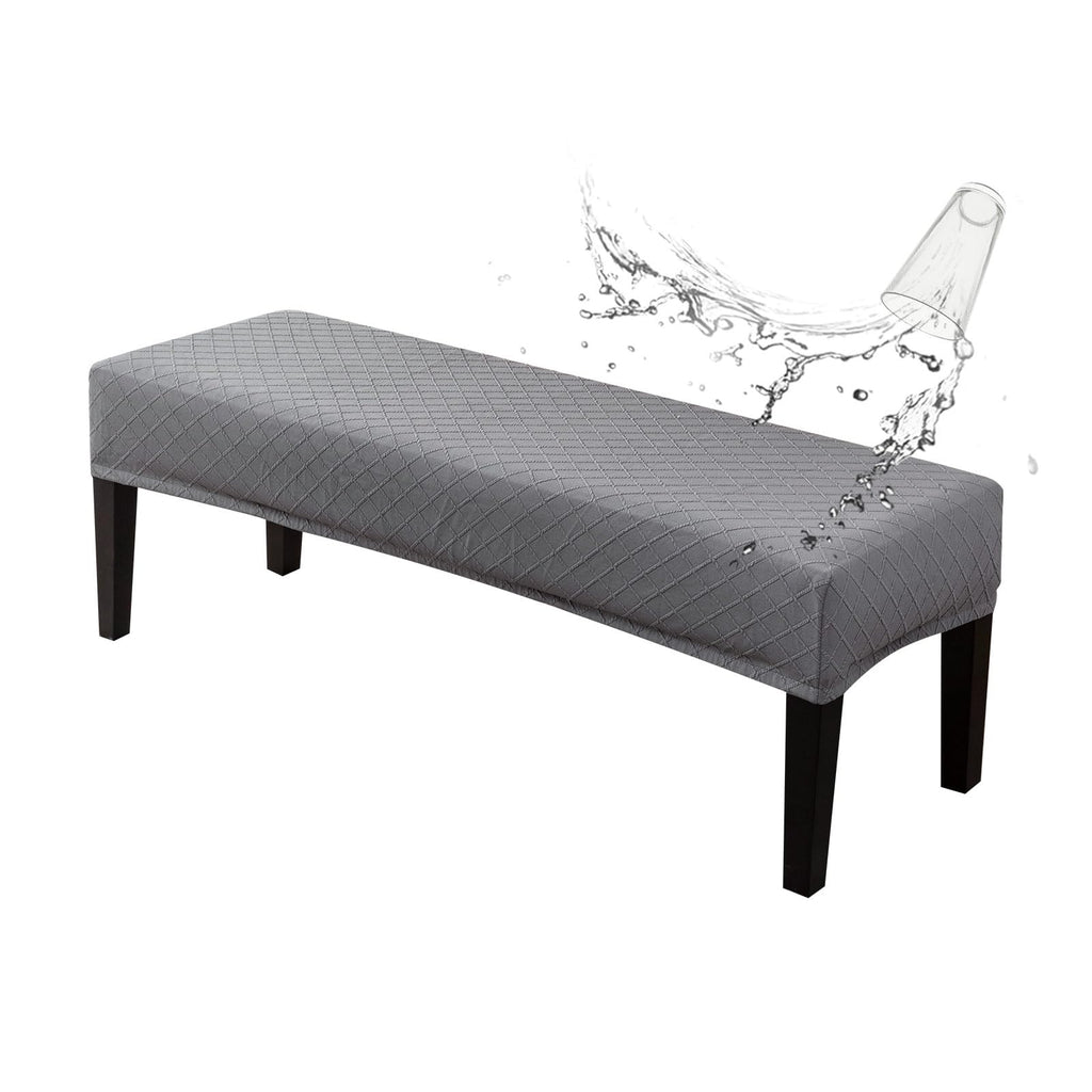 Genina Waterproof Dining Room Bench Covers,Stretch Bench Cover,Beige