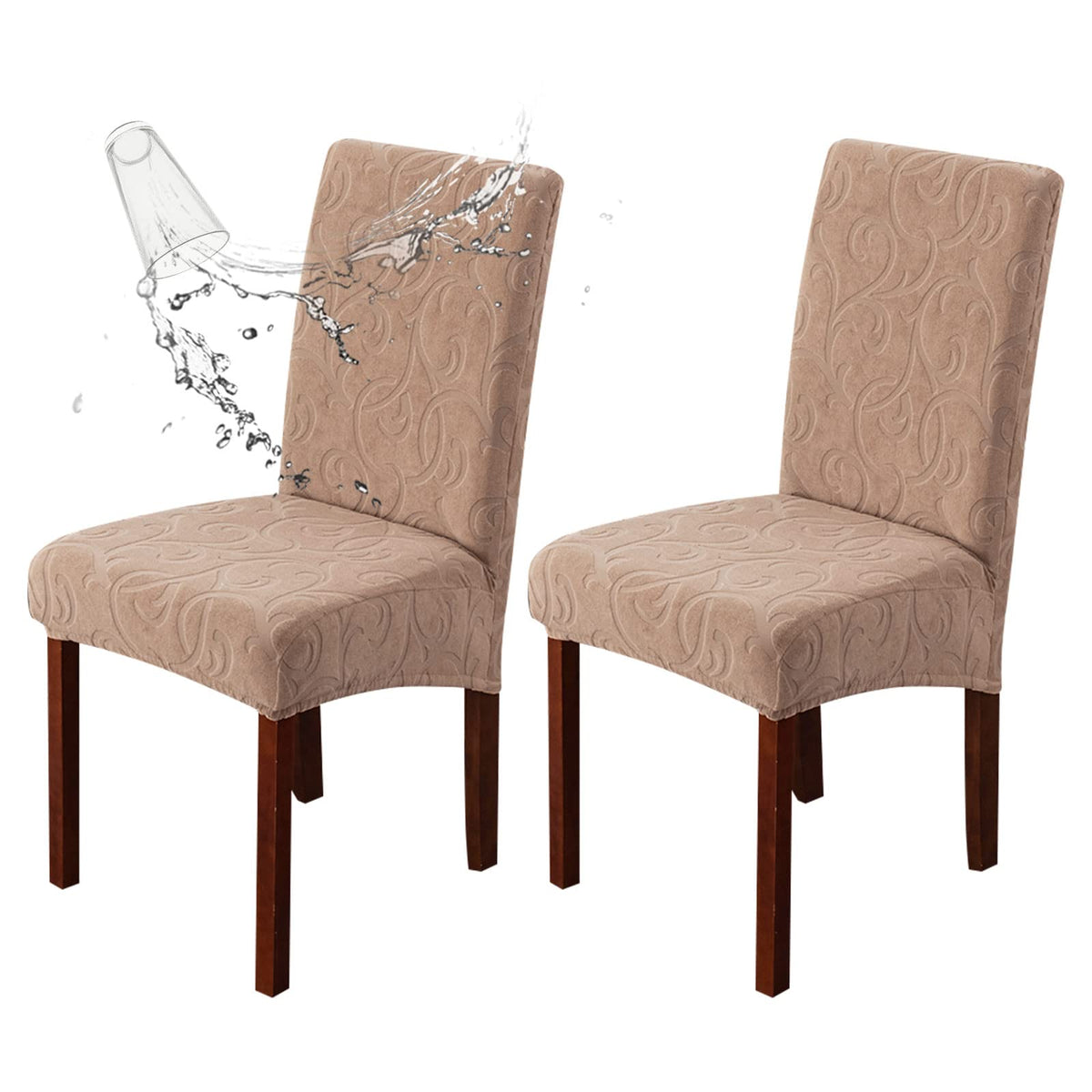 Waterproof Dining Room Chair Covers, Stretch Parsons Chair Slipcovers
