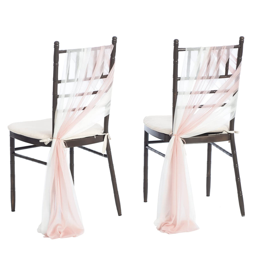 Ling's moment Chair Sashes Wedding Aisle Decorations Sage Milky Green 16pcs