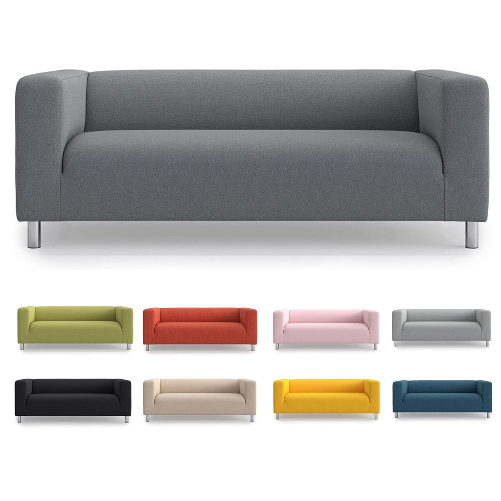 TLYESD Klippan Cover Replacement for IKEA Klippan Loveseat Cover, Klippan Couch Cover,Klippan Sofa Cover Only!(Dark Grey)