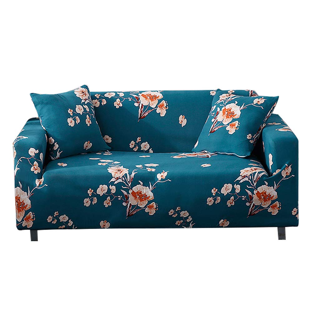 HOOBUY Printed Sofa Cover Stretch Couch Covers Patterned Loveseat Slipcovers for 2 Seater Cushion Couch Love Seat Set (BXMY, 2 Seater/Loveseat)