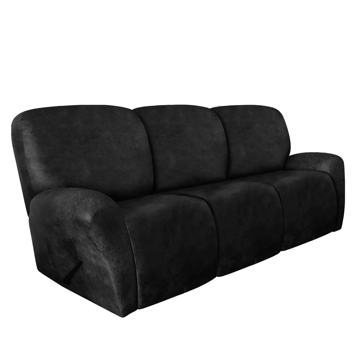 molasofa Leather Like Additional Recliner Console Cover for Reclining Loveseat Covers Stretch Jacquard Middle Consolefor Recliner Couch(Dark Brown)
