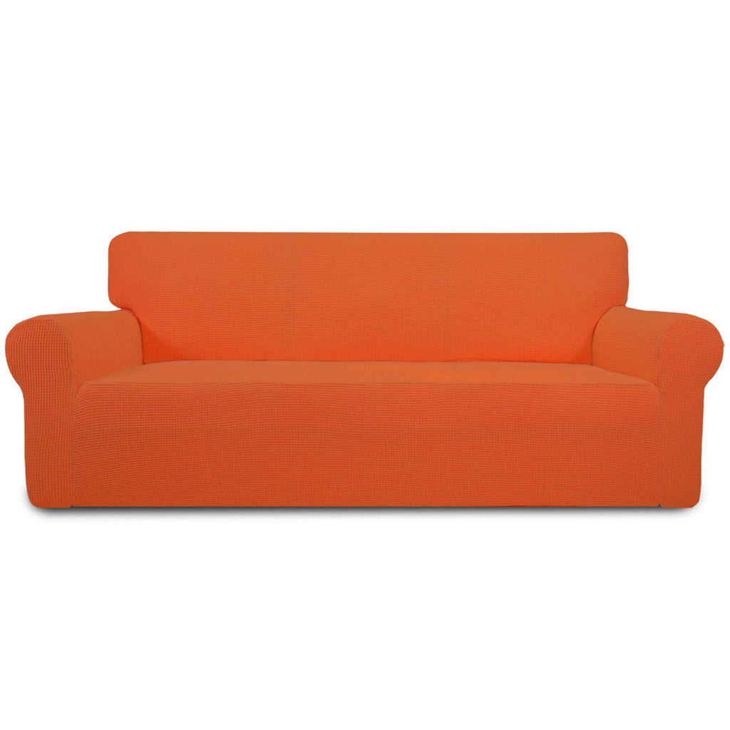 Easy-Going Stretch Loveseat Couch Covers Washable Cream