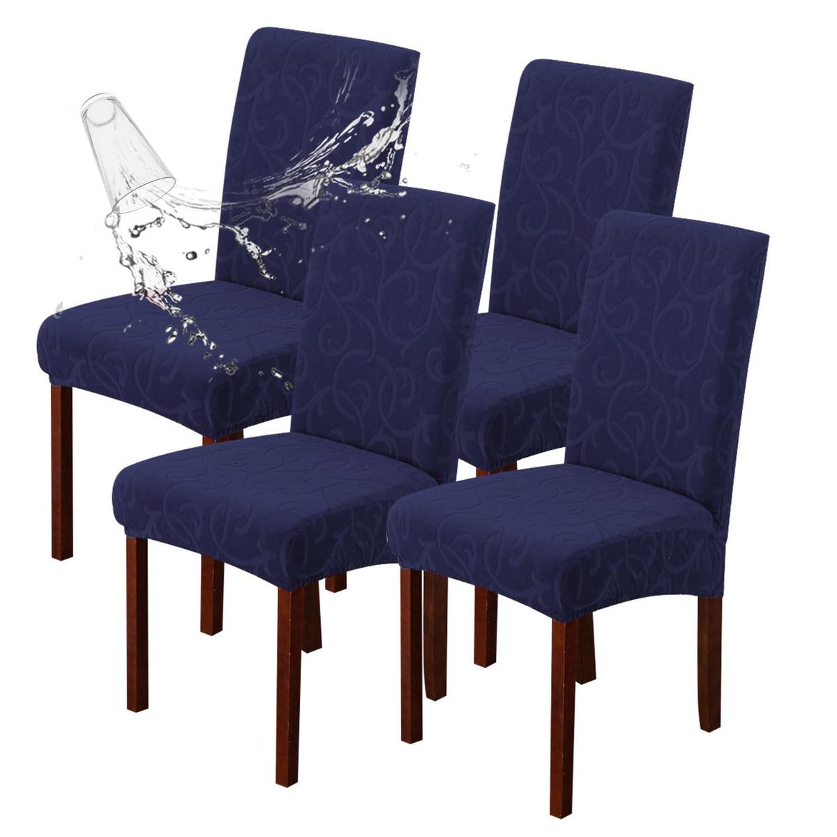 Waterproof Dining Room Chair Covers, Stretch Parsons Chair Slipcovers
