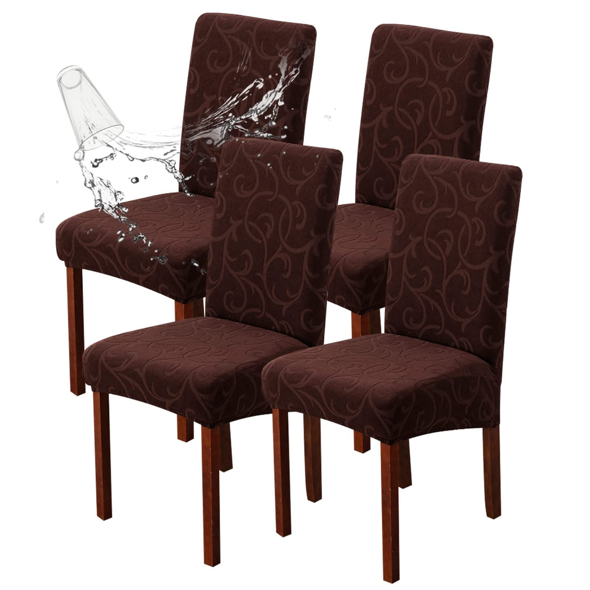 Waterproof Dining Room Chair Covers, Stretch Parsons Chair Slipcovers