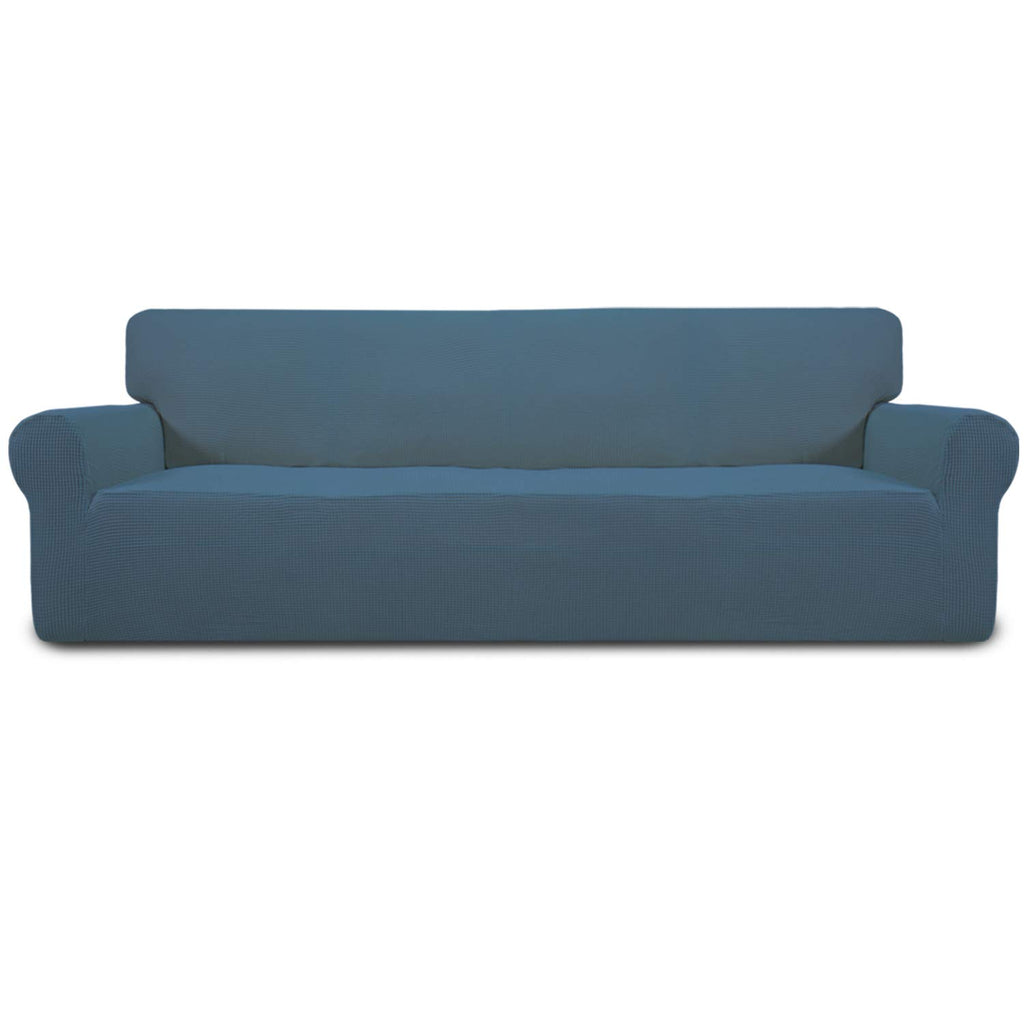Easy-Going Stretch Loveseat Couch Covers Washable Cream