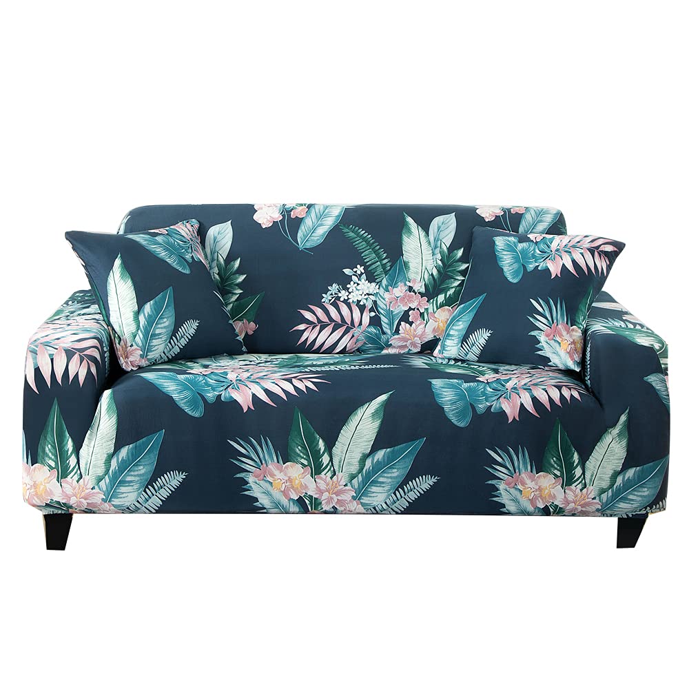 HOOBUY Printed Sofa Cover Stretch Couch Covers Patterned Loveseat Slipcovers for 2 Seater Cushion Couch Love Seat Set (BXMY, 2 Seater/Loveseat)