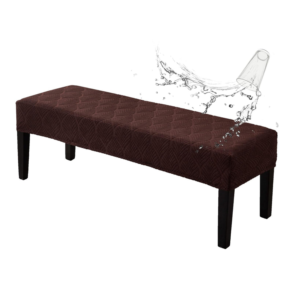Genina Waterproof Dining Room Bench Covers,Stretch Bench Cover,Beige