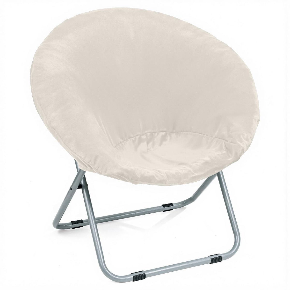 Velvet Stretch Saucer Chair Cover, Round Moon Chair Cover for Adults & Kids