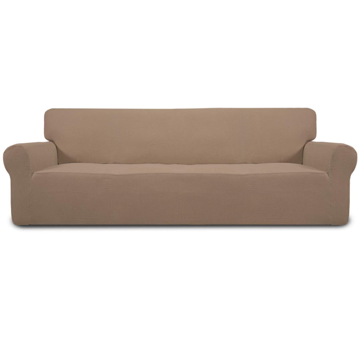Easy-Going Stretch Loveseat Couch Covers Washable Cream
