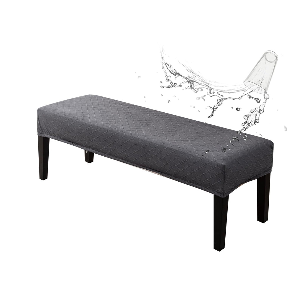 Genina Waterproof Dining Room Bench Covers,Stretch Bench Cover,Beige