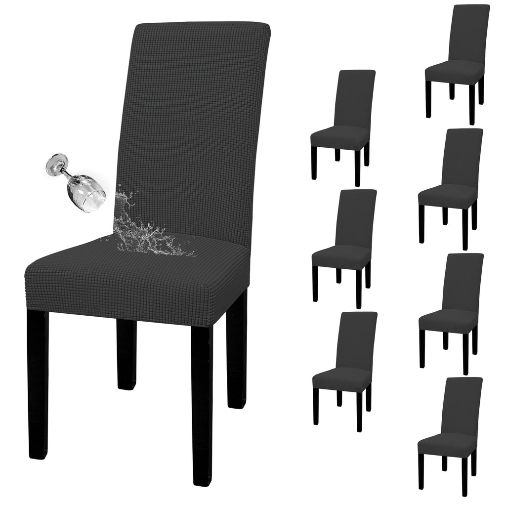 Easy-Going 100% Waterproof Dining Room Chair Covers Set of 6, Large
