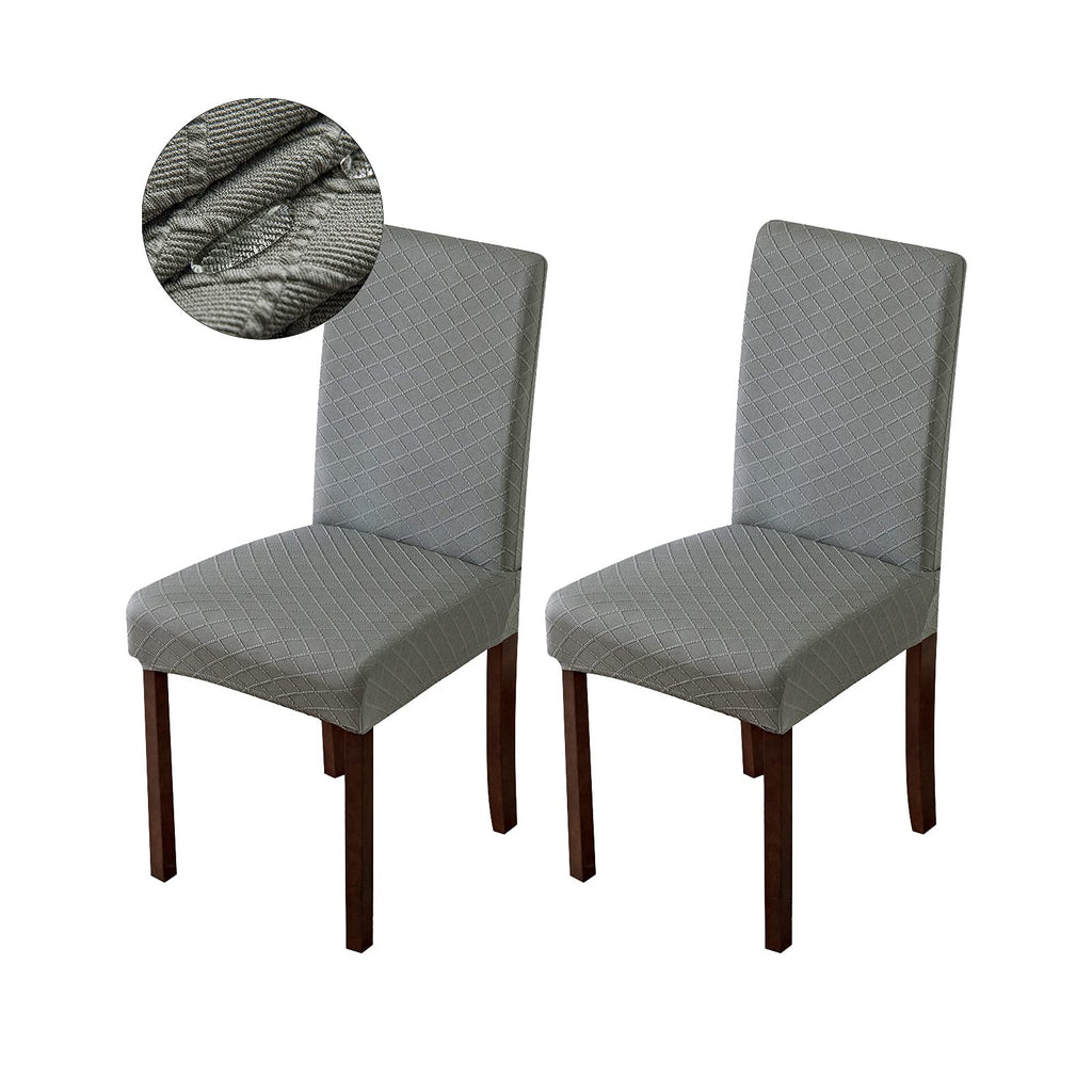 Genina Waterproof Chair Covers for Dining Room Dining Chair Covers Kitchen Parsons Chair Cover (Beige, 4 PCS)
