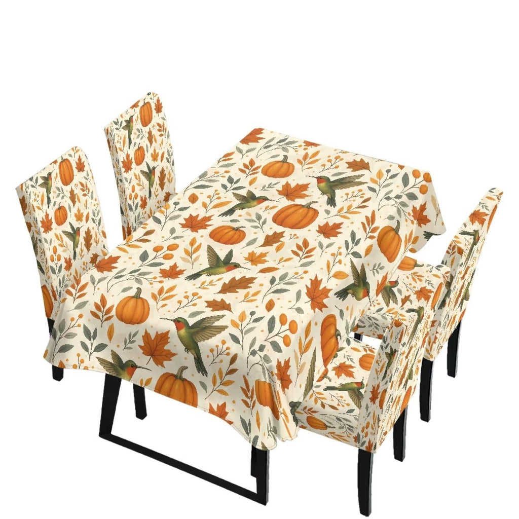 Maple Leaf Dining Table & Chair Cover Rectangle Dining Table Decor