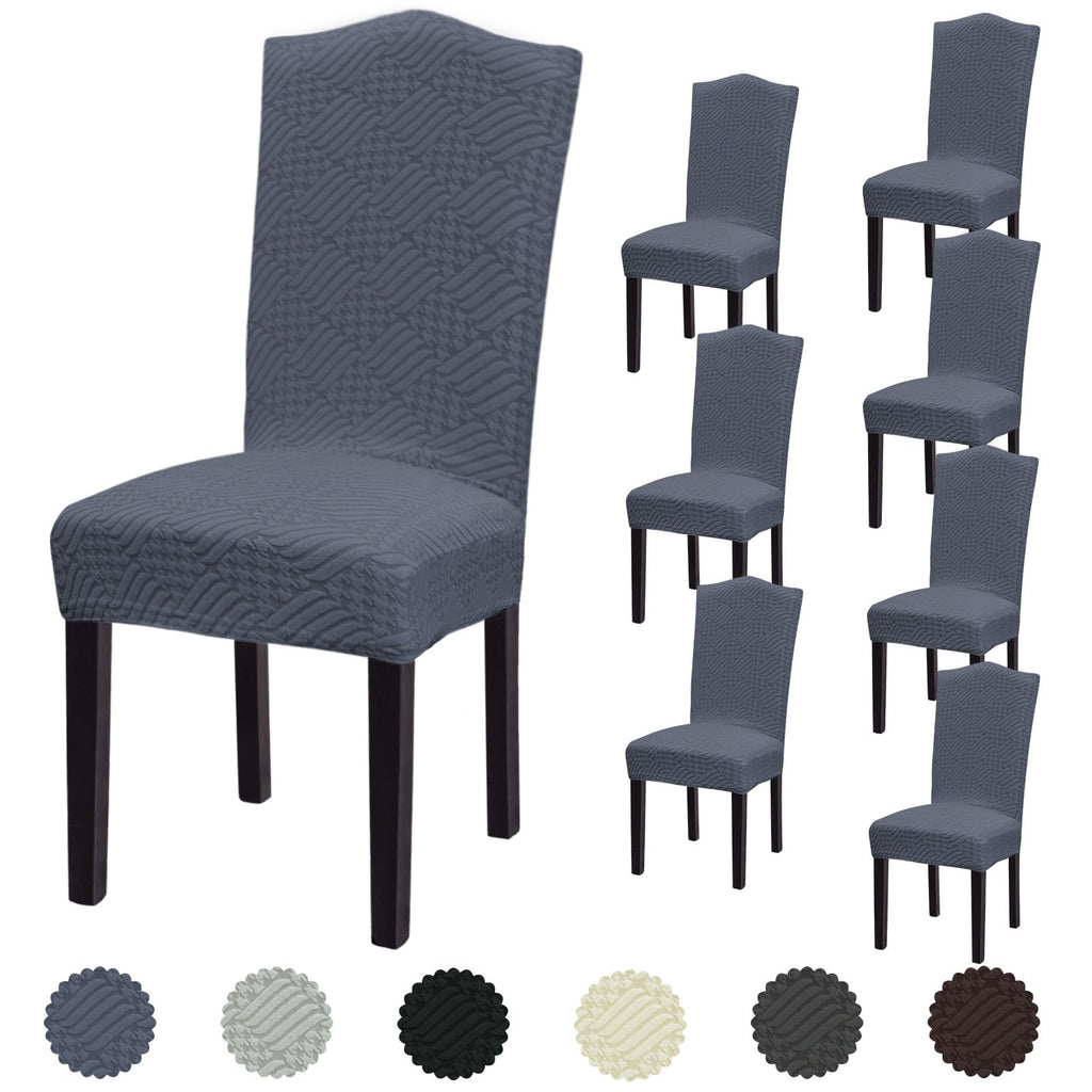 Stretch Dining Room Chair Covers Set of 6, Removable Washable Chair Covers for Dining Chairs,Dining Room, Hotel, Ceremony