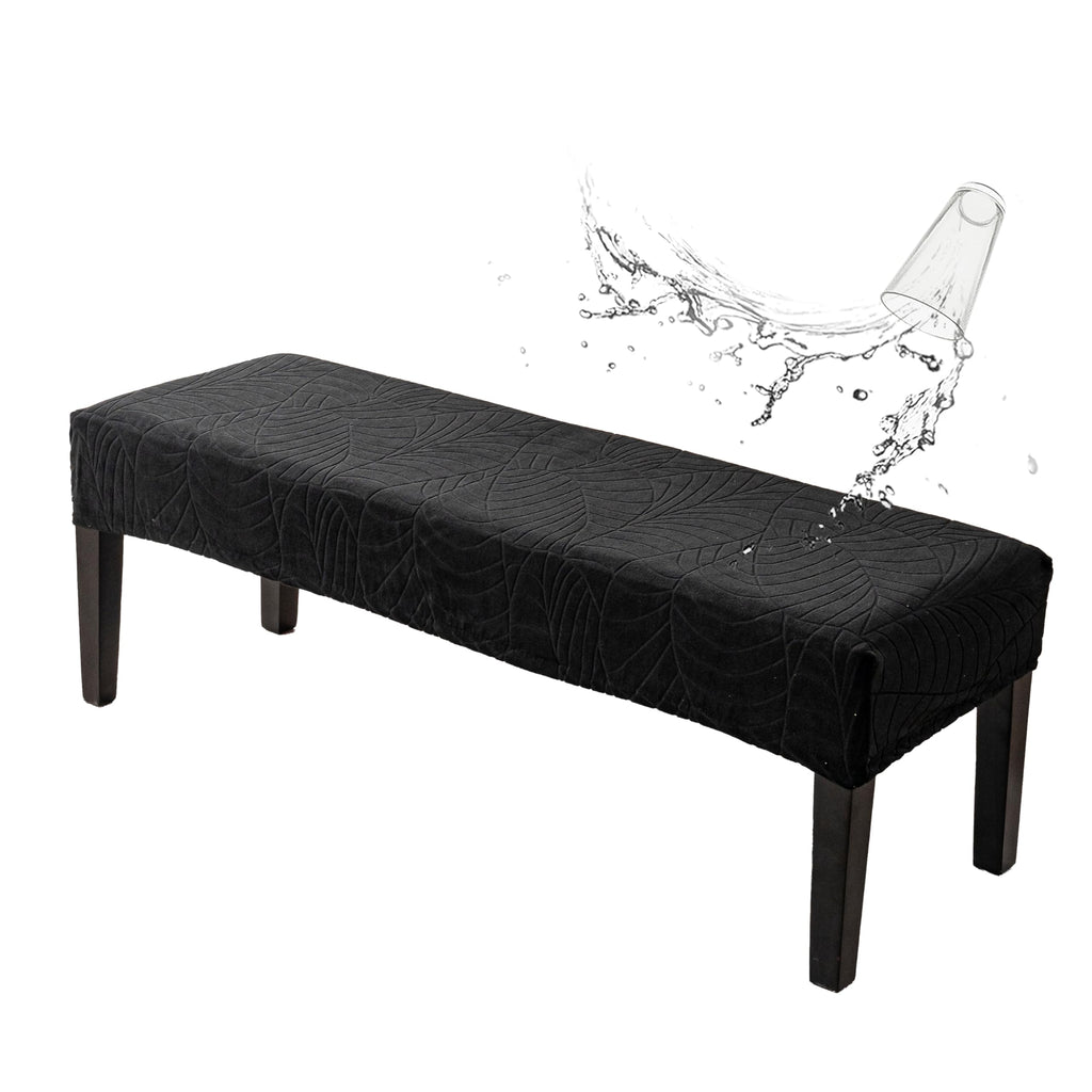Genina Waterproof Dining Room Bench Covers,Stretch Bench Cover,Beige