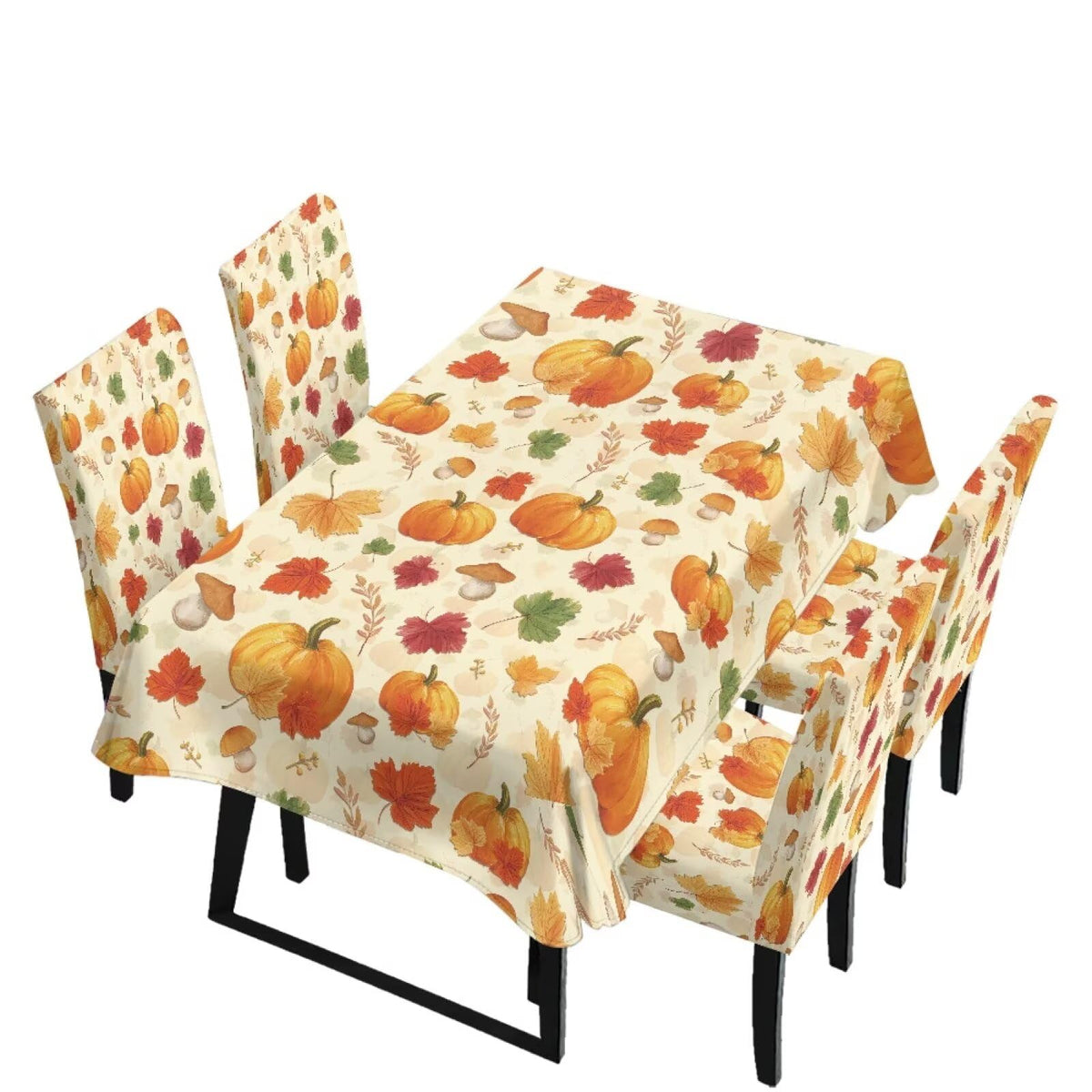 Maple Leaf Dining Table & Chair Cover Rectangle Dining Table Decor