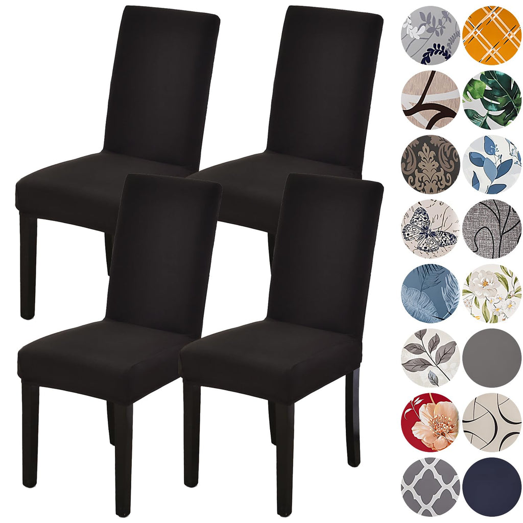 HZDHCLH Dining Chair Covers Set of 4 Stretch Chair Slipcovers Washable