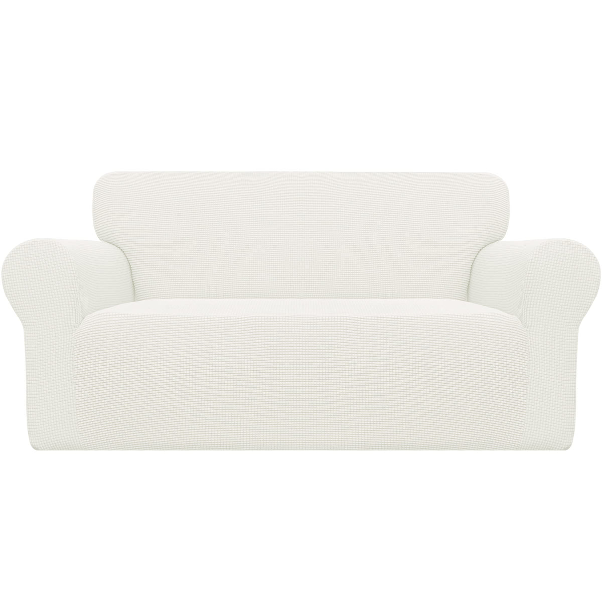 Easy-Going Stretch Loveseat Couch Covers Washable Cream