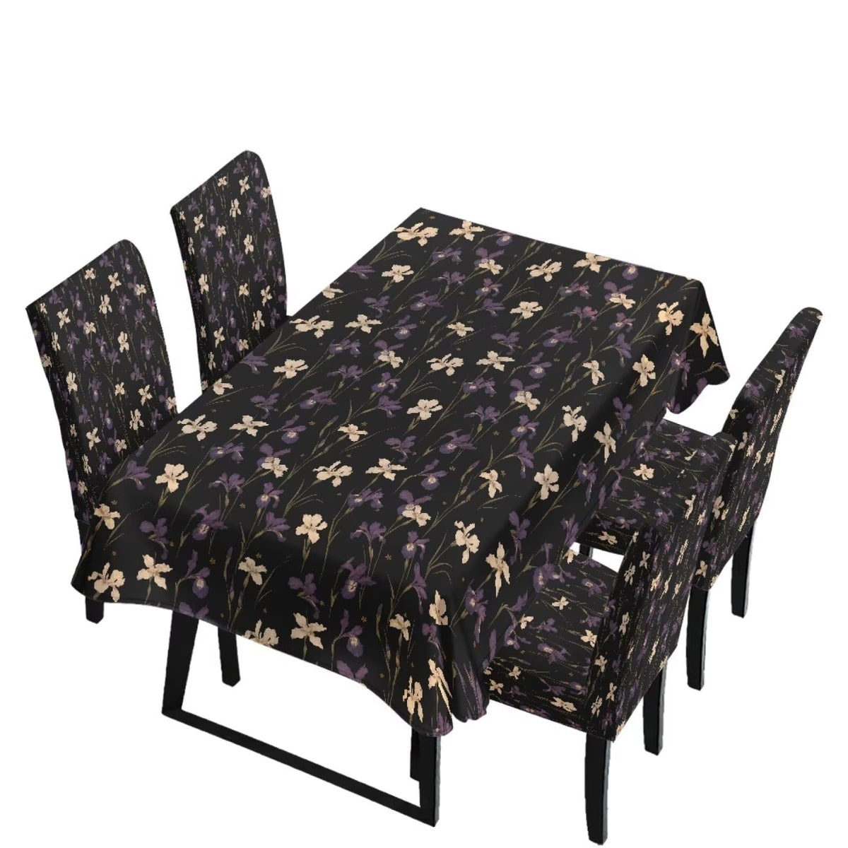 Dining Table Chair Covers 5 Pack, Removable Parsons Chair Slipcovers Dust Proof Tablecloths Scratch Resistant Seat Protector for Dining Room, Sunflower Honeycomb Bee Print Yellow
