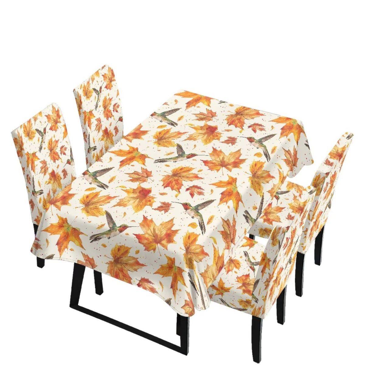 Maple Leaf Dining Table & Chair Cover Rectangle Dining Table Decor