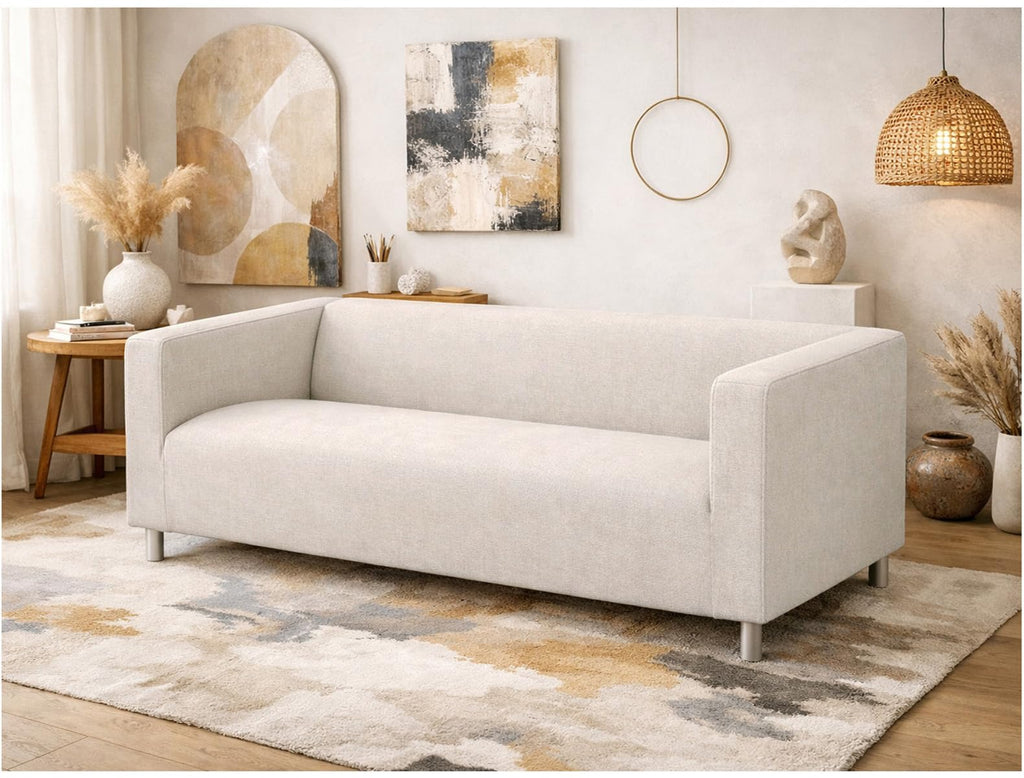 Poly Flax Klippan Loveseat Sofa Cover Compatible with IKEA Klippan Sofa