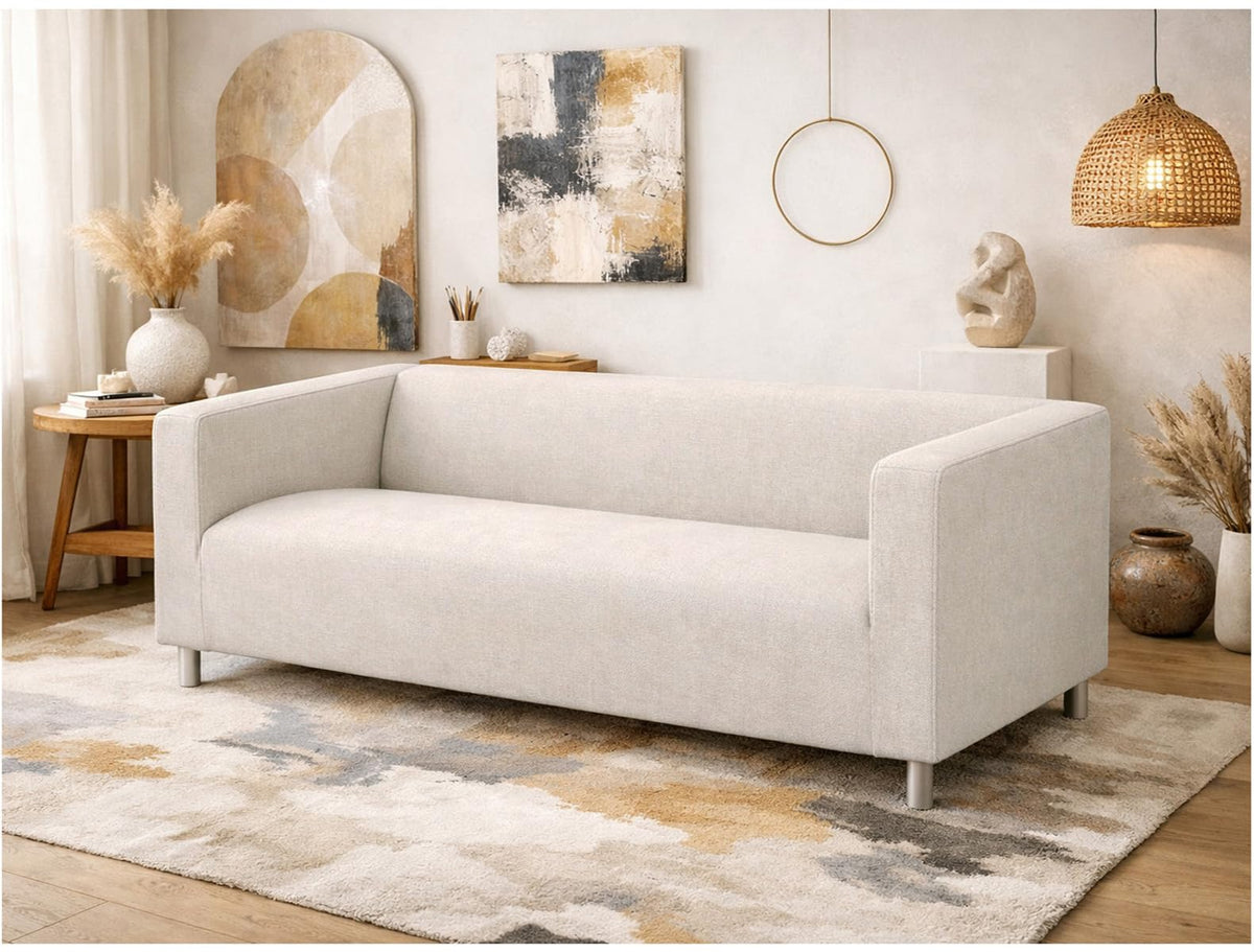 Poly Flax Klippan Loveseat Sofa Cover Compatible with IKEA Klippan Sofa