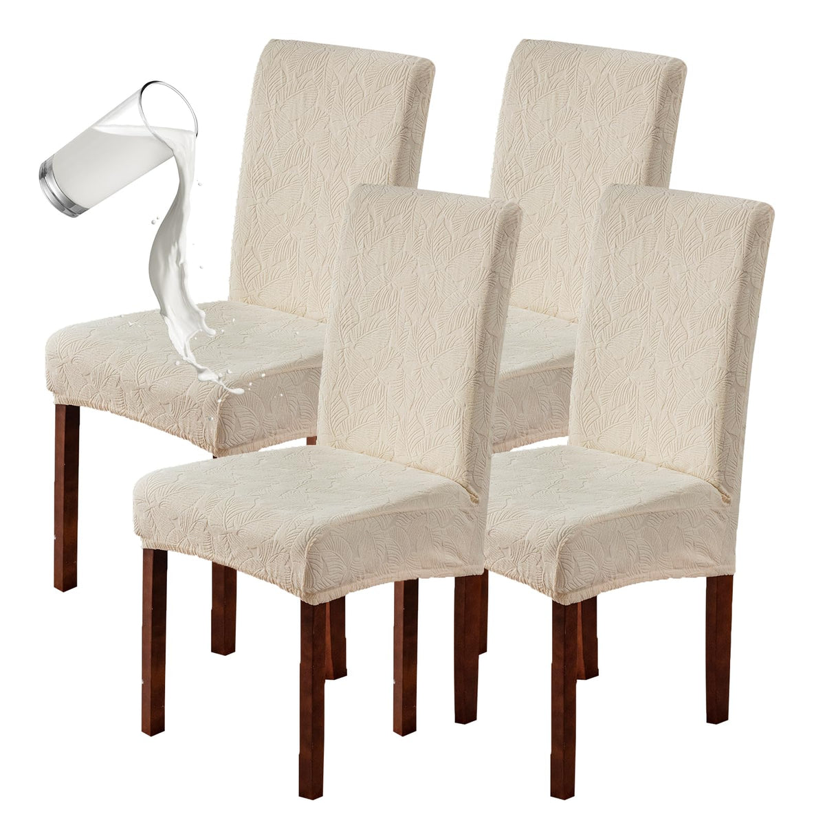 Waterproof Dining Room Chair Covers, Stretch Parsons Chair Slipcovers