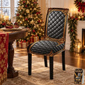 Washable Stretch Chair Cover Baroque Gilded Print Dining Seat Slipcover