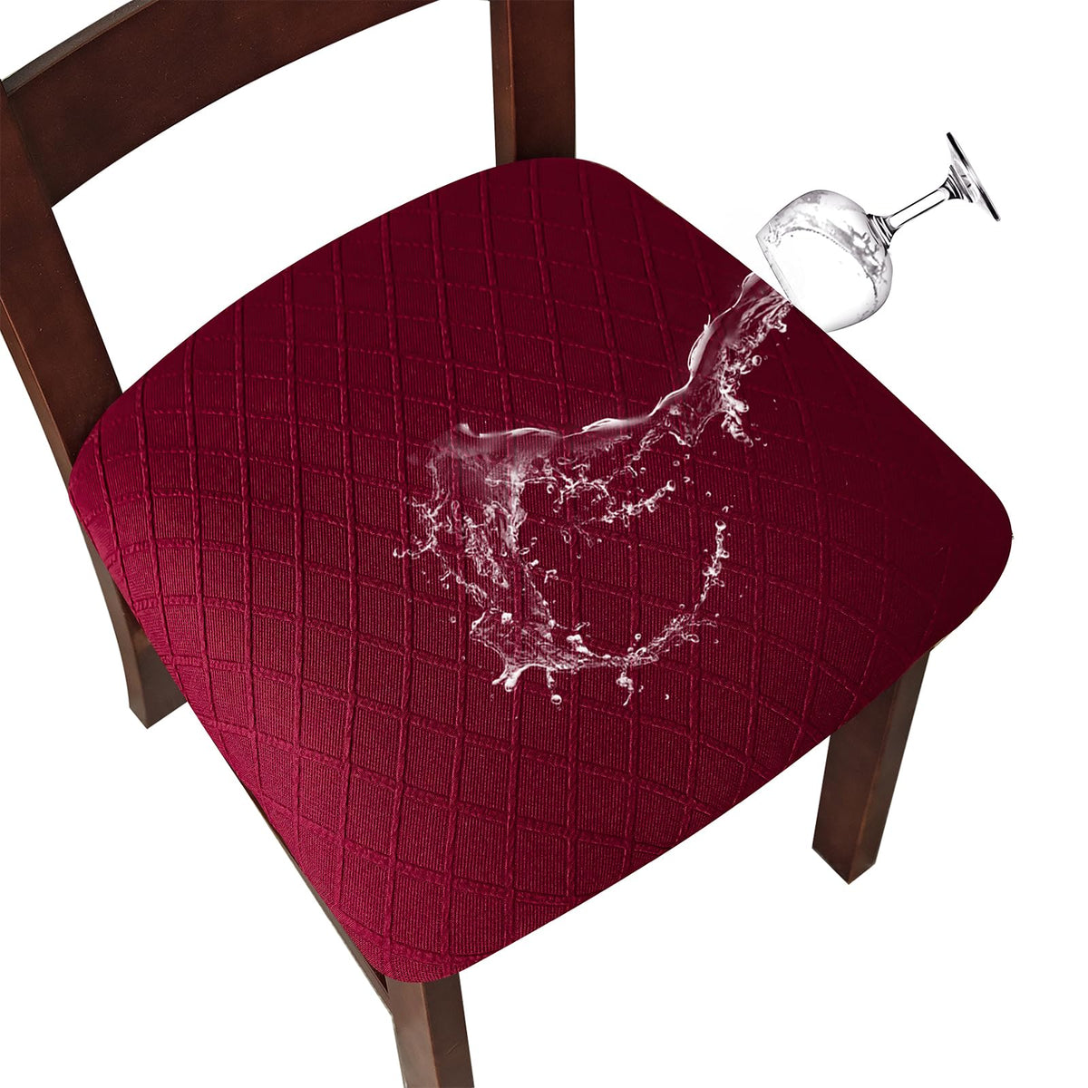 Genina Waterproof Seat Covers for Dining Room Chair Cushion Covers Set of 4