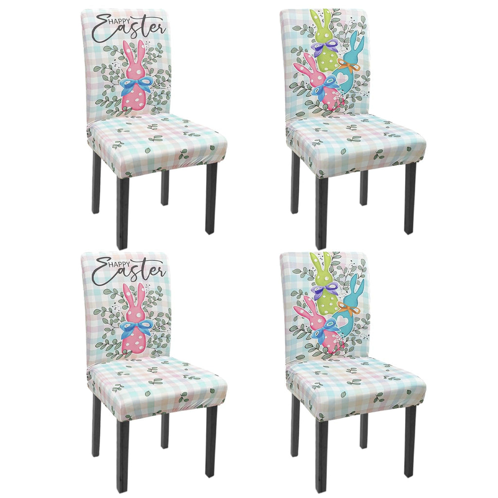 Halloween Chair Covers Set of 4 Pumpkin Ghost Spider Parsons Slipcovers