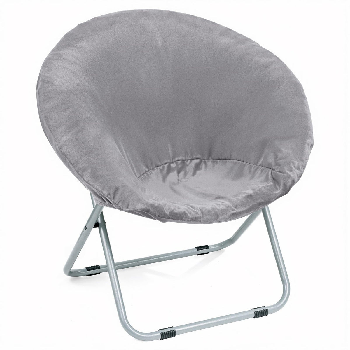 Velvet Stretch Saucer Chair Cover, Round Moon Chair Cover for Adults & Kids