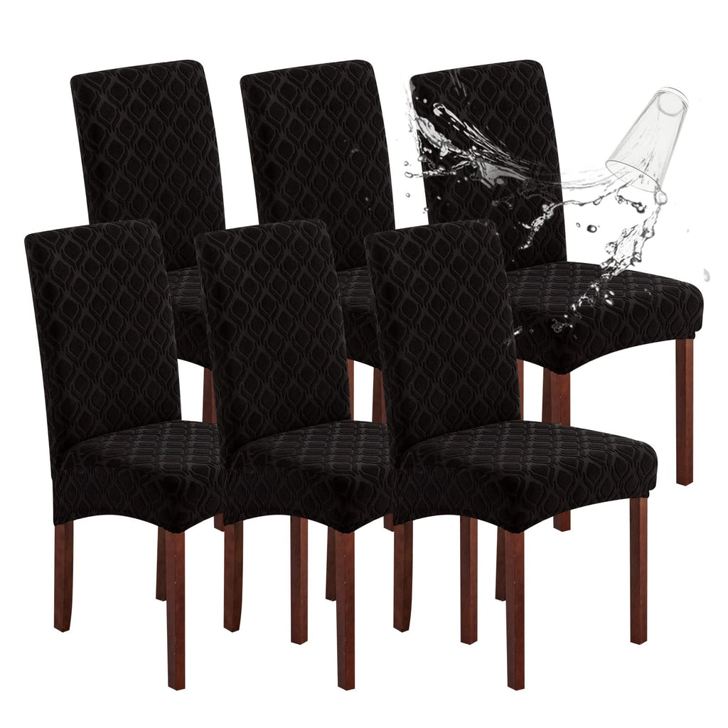 Genina Waterproof Dining Chair Covers Set of 4 Parsons Chair Slipcovers