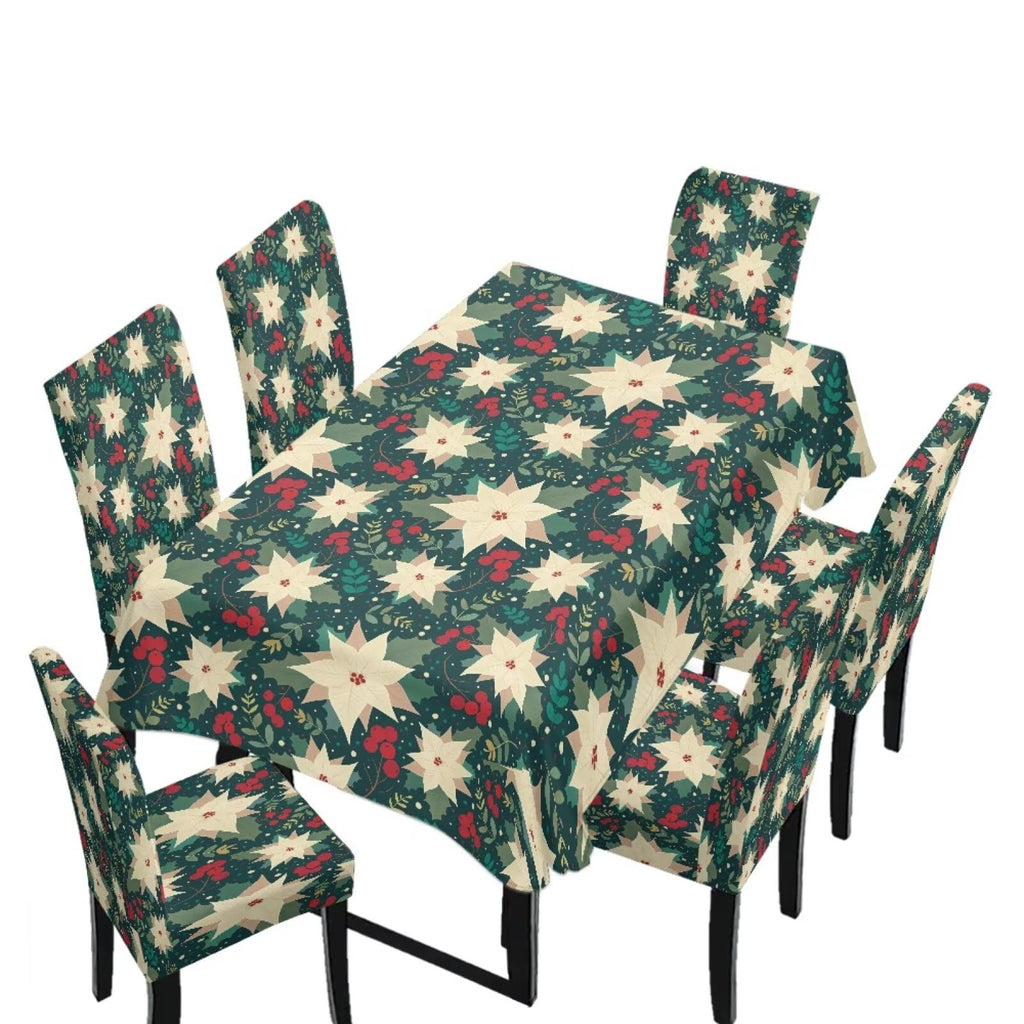 Dining Table Chair Covers 5 Pack, Removable Parsons Chair Slipcovers Dust Proof Tablecloths Scratch Resistant Seat Protector for Dining Room, Sunflower Honeycomb Bee Print Yellow