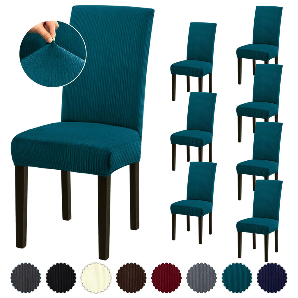 Stretch Dining Room Chair Covers Set of 6, Removable Washable Chair Covers for Dining Chairs,Dining Room, Hotel, Ceremony