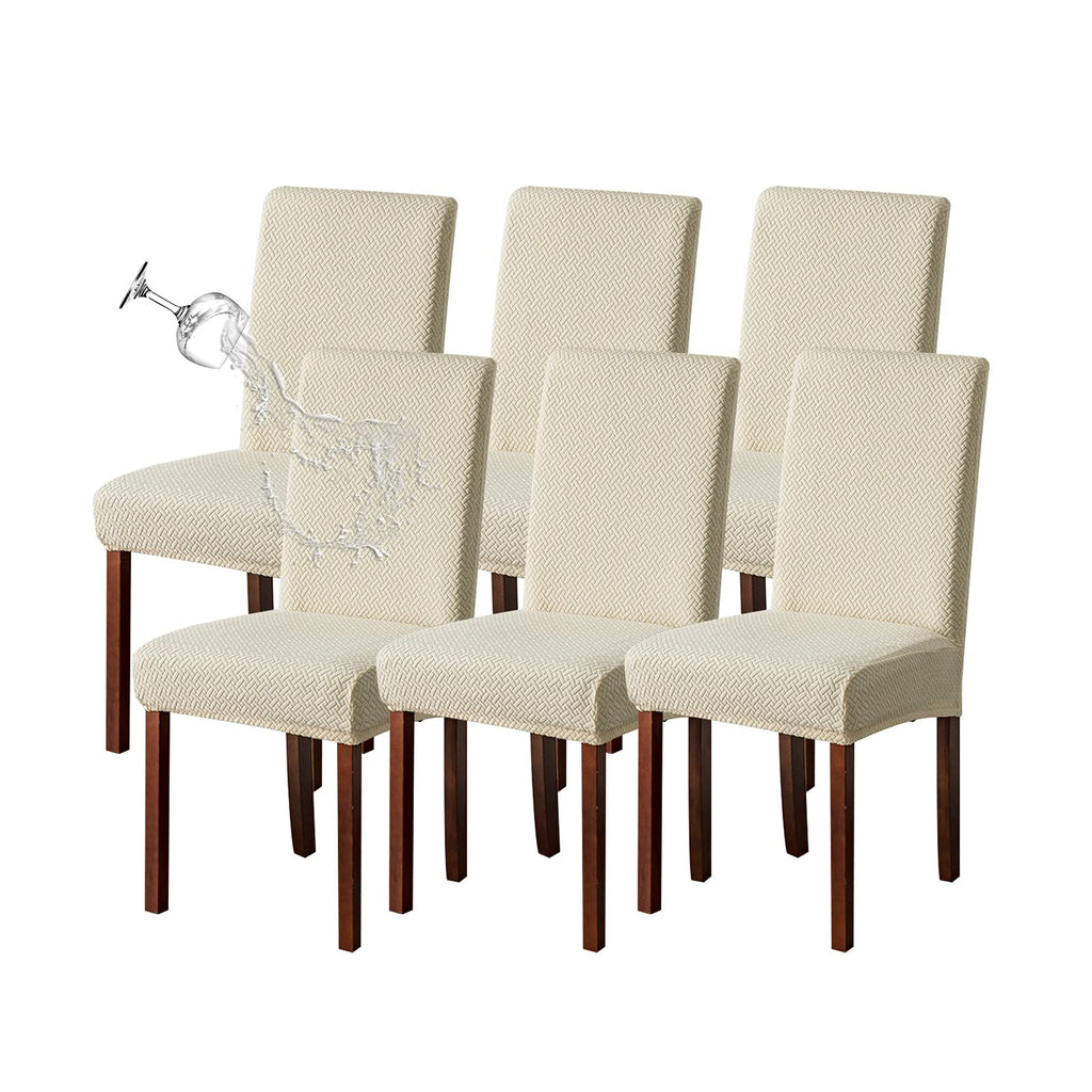 Genina Waterproof Chair Covers for Dining Room Chair Slipcovers Set of 4