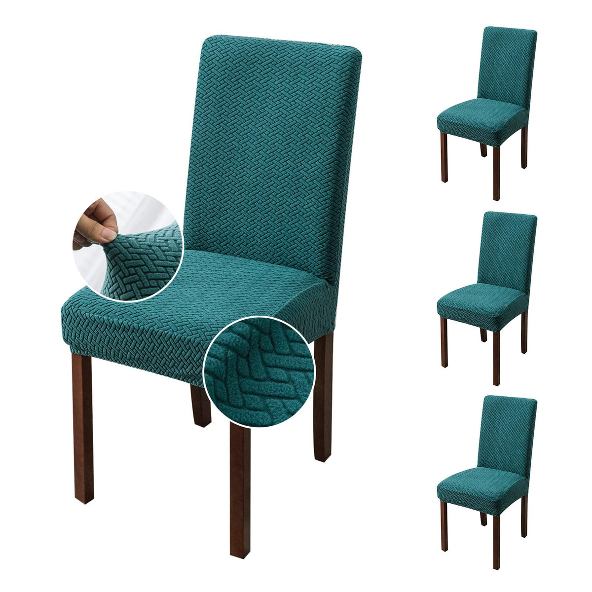 Genina Waterproof Chair Covers for Dining Room Chair Slipcovers Set of 4