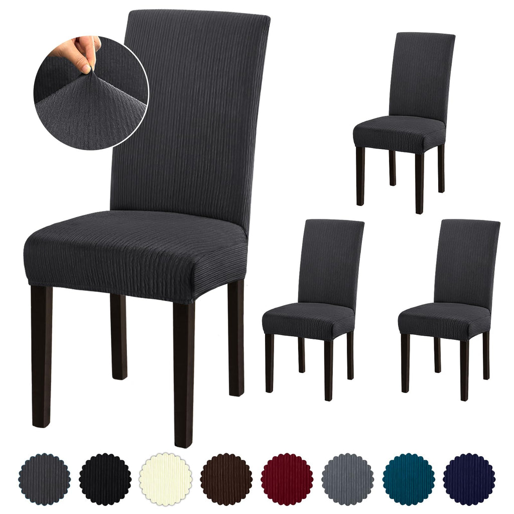 Stretch Dining Room Chair Covers Set of 6, Removable Washable Chair Covers for Dining Chairs,Dining Room, Hotel, Ceremony