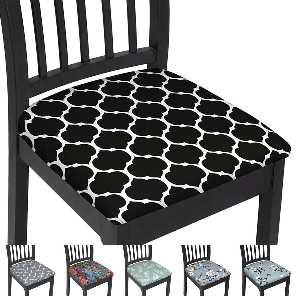 Stretch Chair Seat Covers Set of 4 for Dining Living Room Kitchen Chairs Universal Washable Slipcover Protector Forros Fundas Cobertores para Sillas De Comedor Party Home Decor Gift