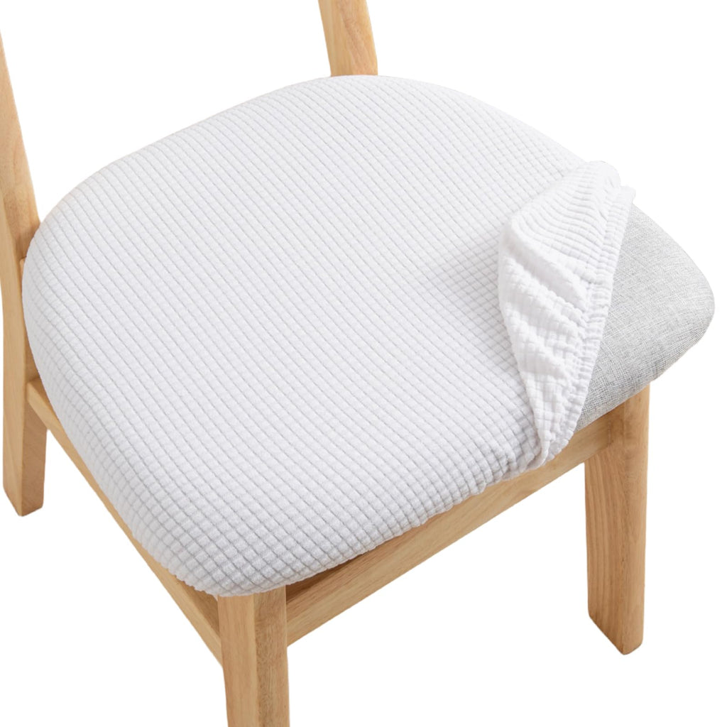 CRFATOP Waterproof Dining Chair Seat Cover Set of 6 Cushion Cover,L,Green