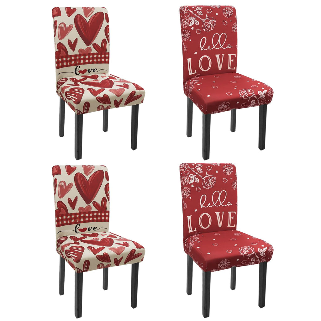 Halloween Chair Covers Set of 4 Pumpkin Ghost Spider Parsons Slipcovers