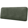 Loveseat Cushion Covers Leather-Look 2PC Stretch Love Seat Slipcover Sets for Living Room Individual Couch Seat Protector, Pet-Friendly, Non-Slip, Easy Fit - Coffee