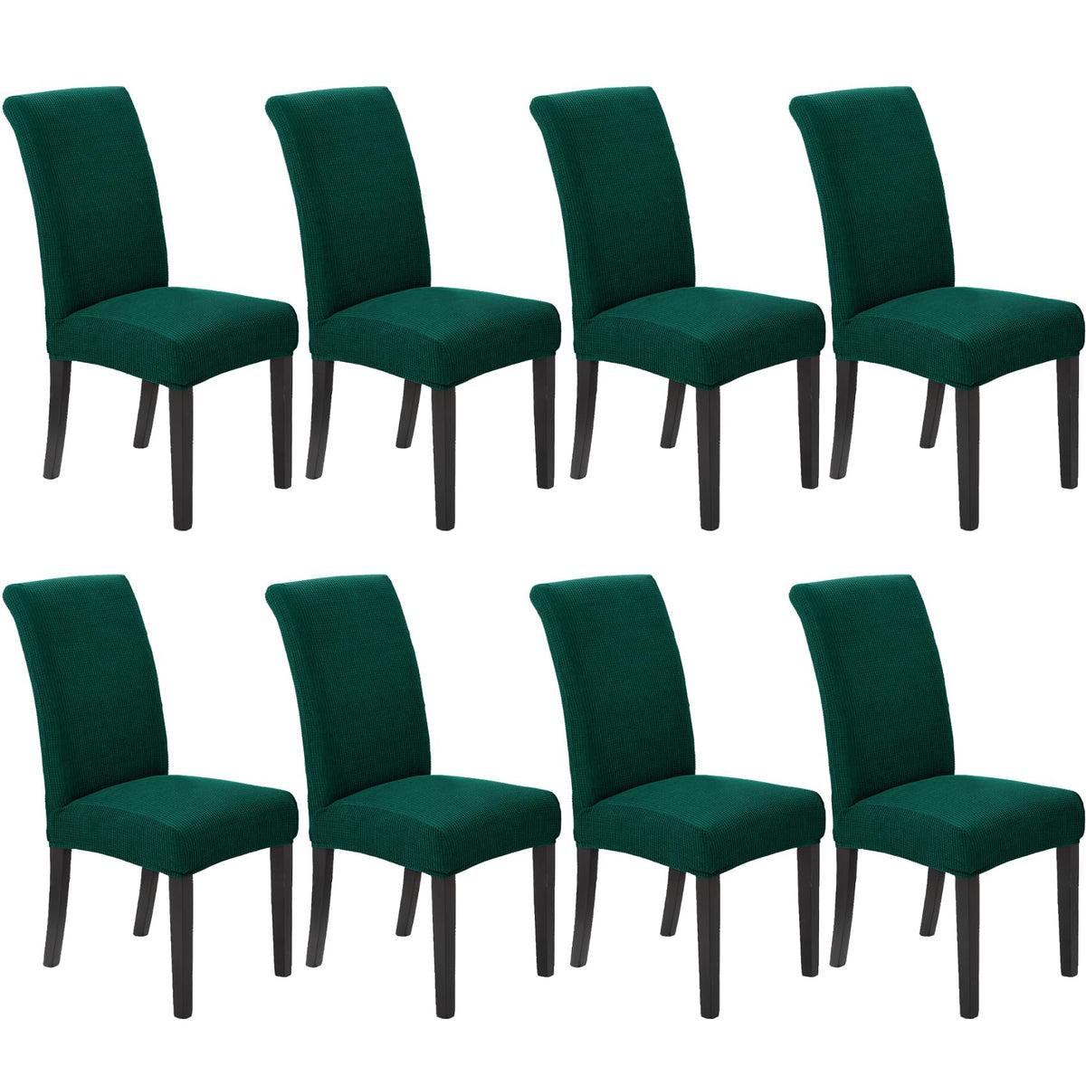 Stretch Chair Covers for Dining Room Set of 4, Removable Washable Dining Room Chair Covers, Dining Chair Slipcovers Seat Protector, Great for Home and Banquet Decor (Pureed Pumpkin, 4 Pack)