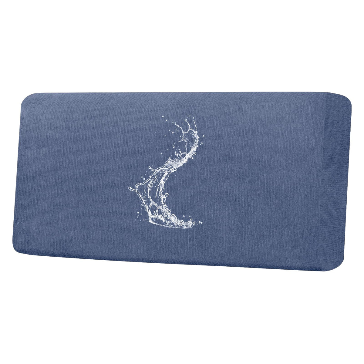 Waterproof RV Dinette Cushion Covers - Stretch Fabric Camper Seat Slipcover Replacement, Washable RV Couch Cover Designed for Camper Car Bench (Loveseat 2 Bench Cover, Blue Grey)