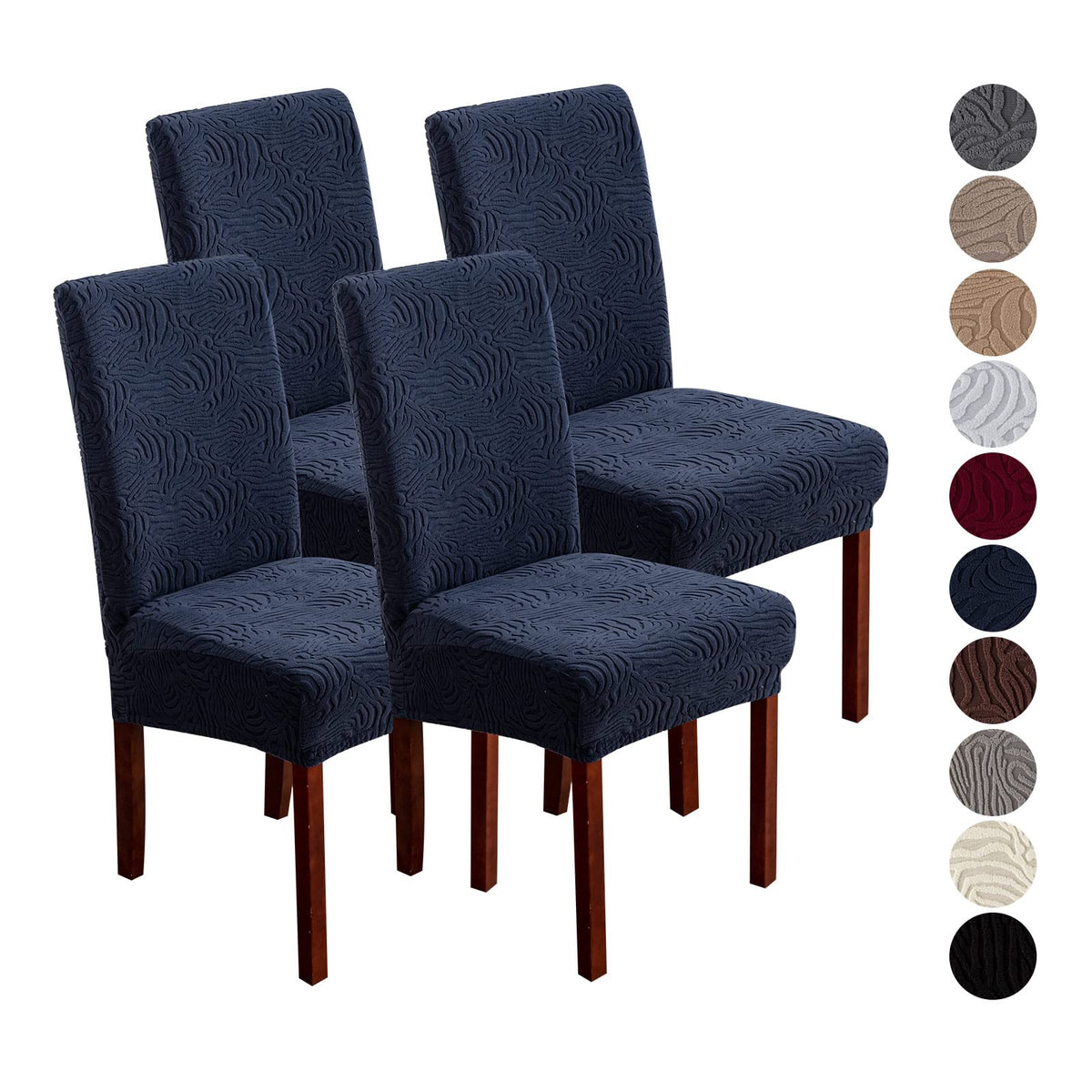 Dining Chair Covers Set of 6, Stretch Parsons Chair Slipcovers