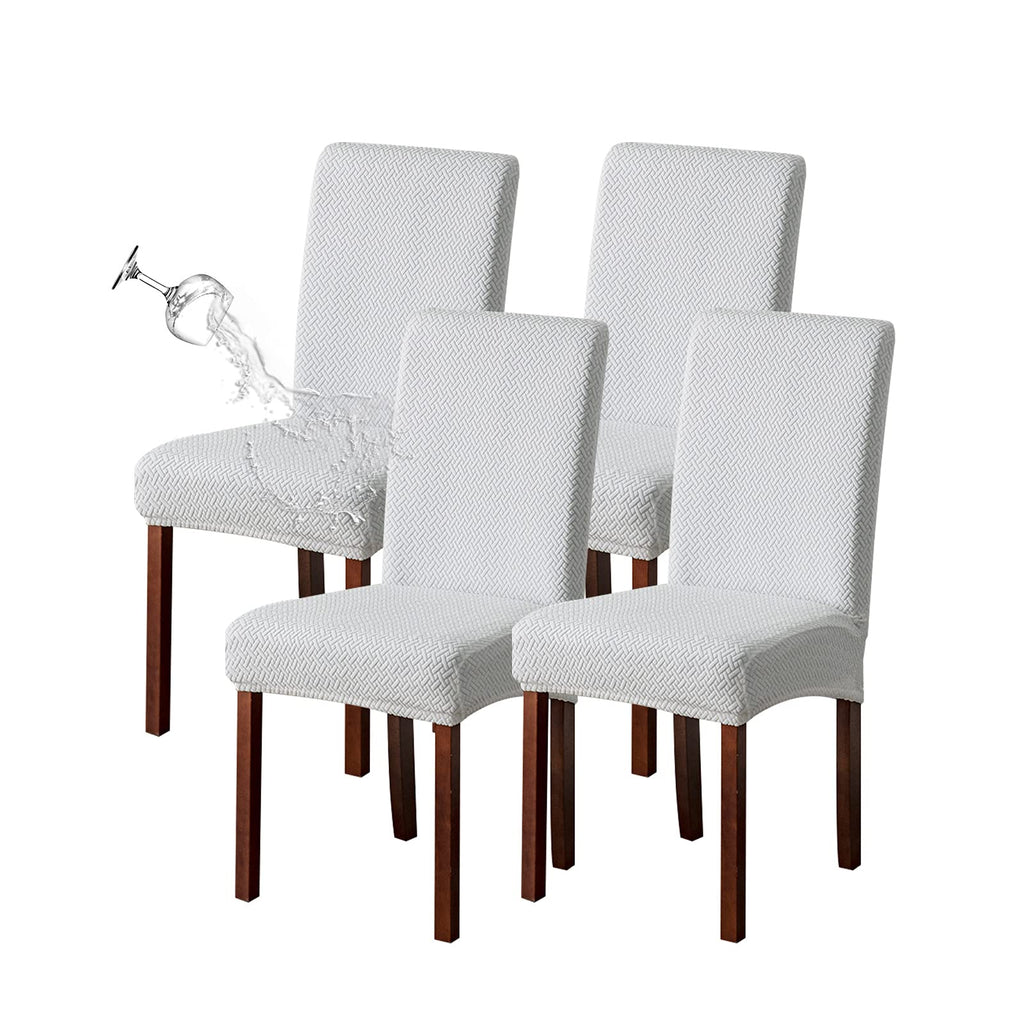 Genina Waterproof Chair Covers for Dining Room Chair Slipcovers Set of 4
