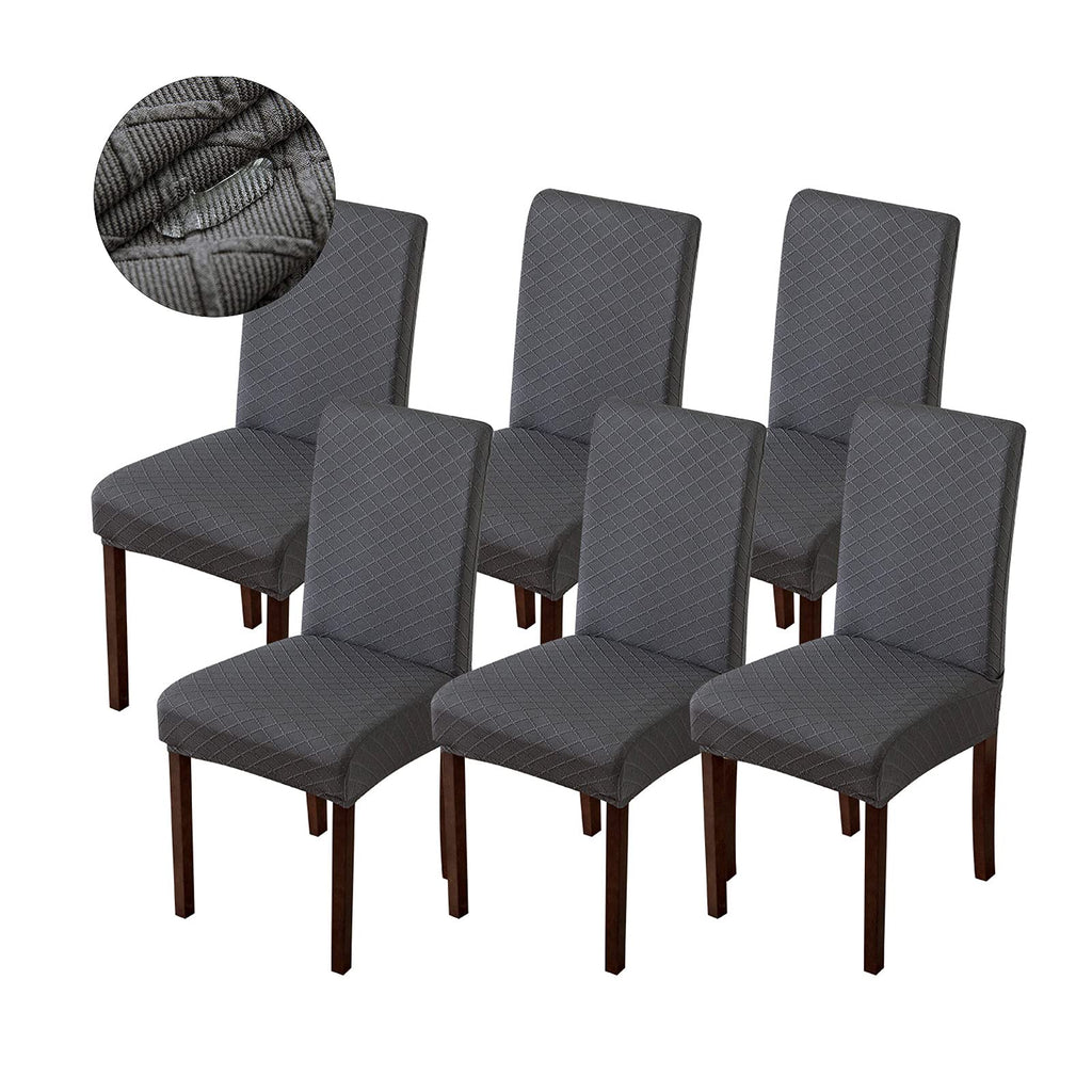 Genina Waterproof Chair Covers for Dining Room Dining Chair Covers Kitchen Parsons Chair Cover (Beige, 4 PCS)