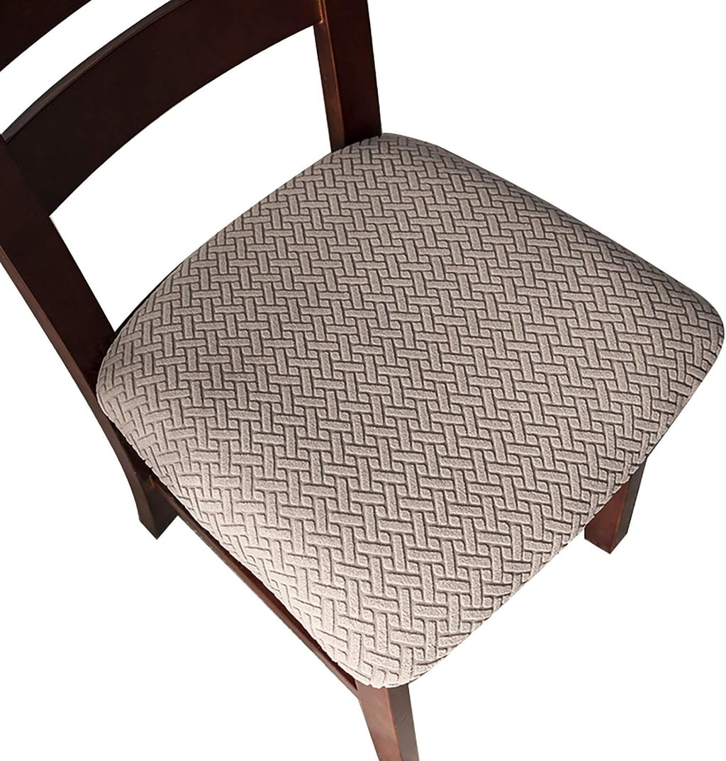 Genina Seat Covers for Dining Room Washable Chair Seat Slipcovers Set of 4